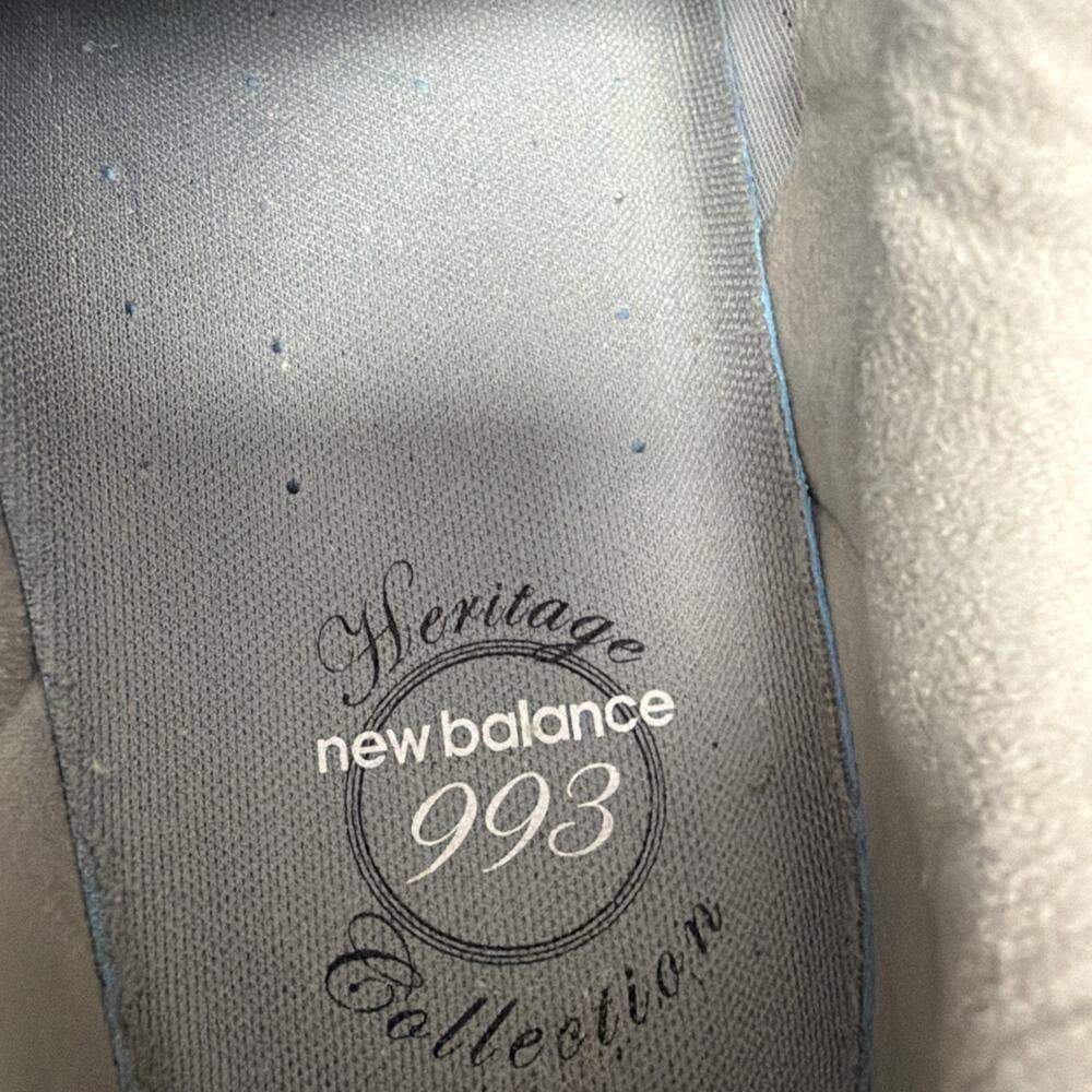 New Balance 993 Mens Size 12.5 (4E) Shoes Black / Gray Suede Made in USA - Picture 10 of 12